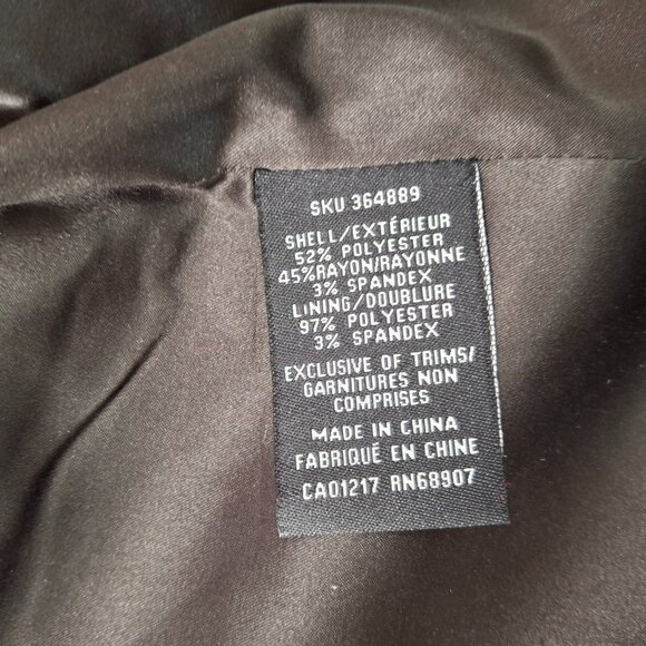 Womans Grey Business Career Suit Peplum Blazer Jacket Sz M Stretch Comfort - Picture 14 of 16